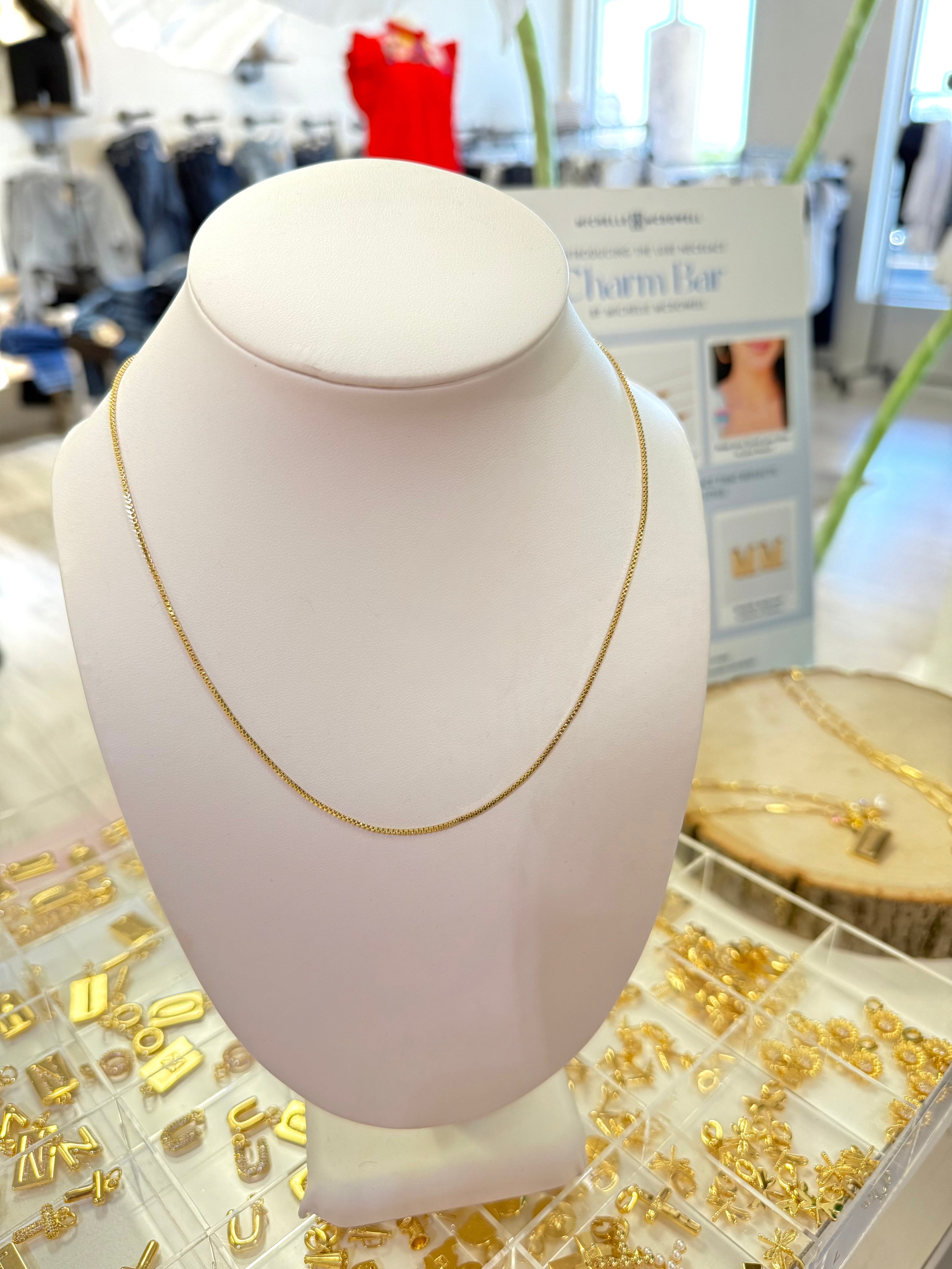 Box Chain Necklace JEWELRY MARY SQUARE 