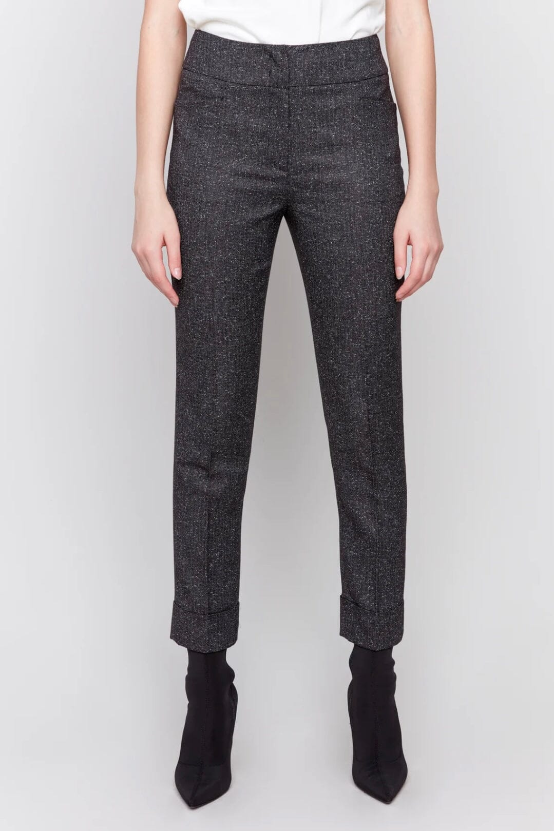 Speckled Cuff Slim Leg Pant BOTTOMS Charlie B 