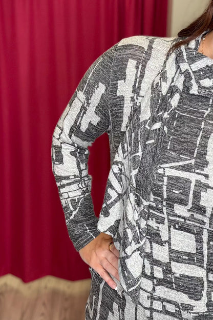 Long Sleeve Scarf Neck Top MISSY TOP SPECIAL CREATION 