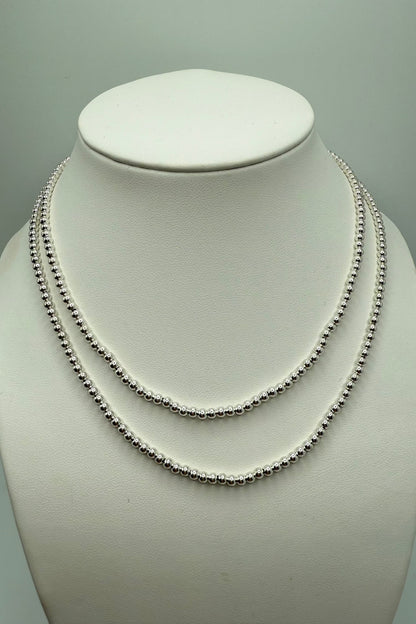 17&quot; Choker Classic Sterling 3mm Bead JEWELRY ENEWTON 