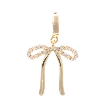 Luxe Charm Bar - Icons/Lifestyle JEWELRY MICHELLE MCDOWELL BOW RHINESTONE/GOLD 