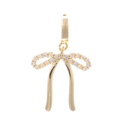 Luxe Charm Bar - Icons/Lifestyle JEWELRY MICHELLE MCDOWELL BOW RHINESTONE/GOLD 