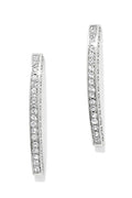 Meridian Geo Bar Post Silver Earrings BJEWELRY Brighton Collectables 