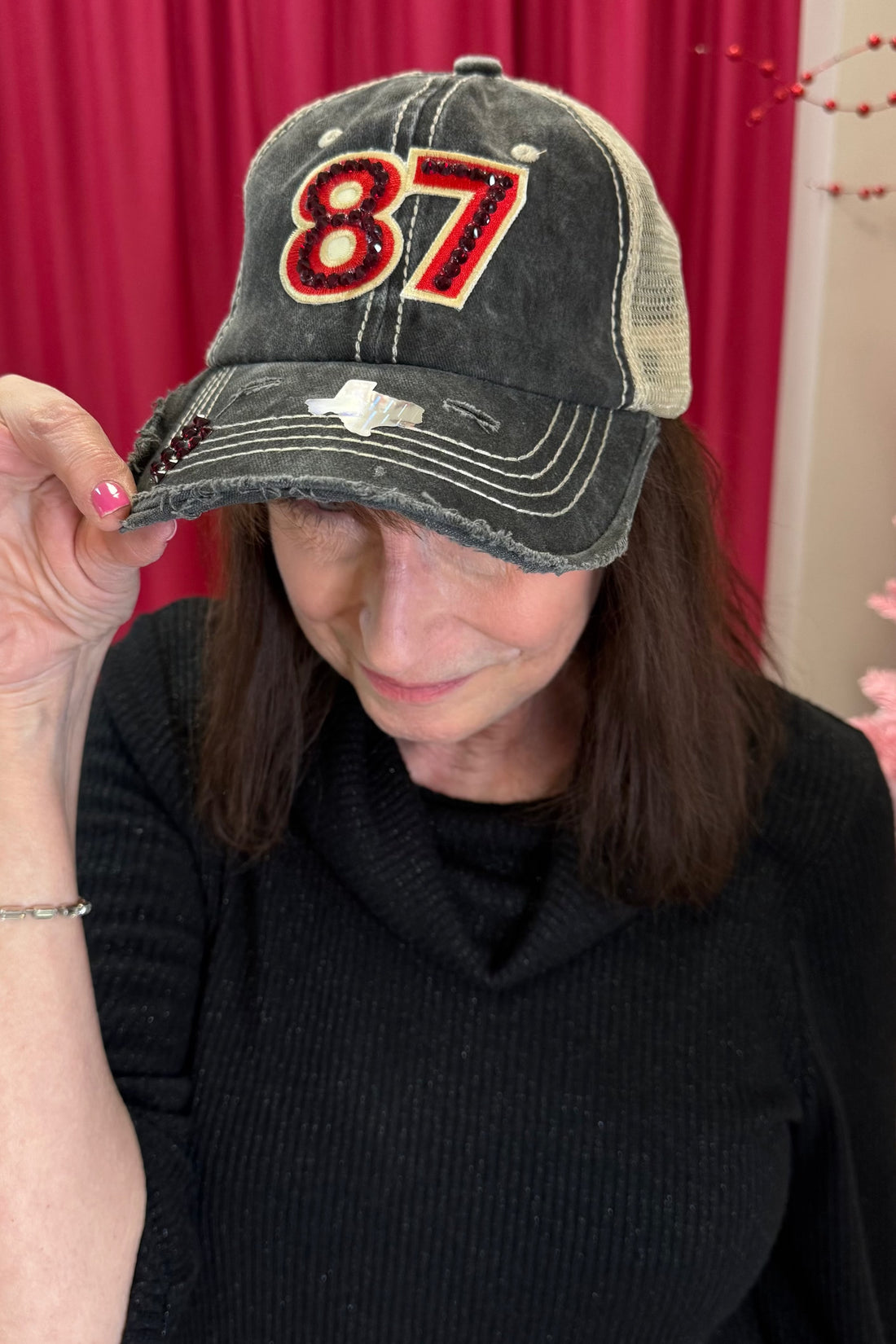 Rhinestone Kelce Hat GIFT/OTHER HEAD HUNTERS 