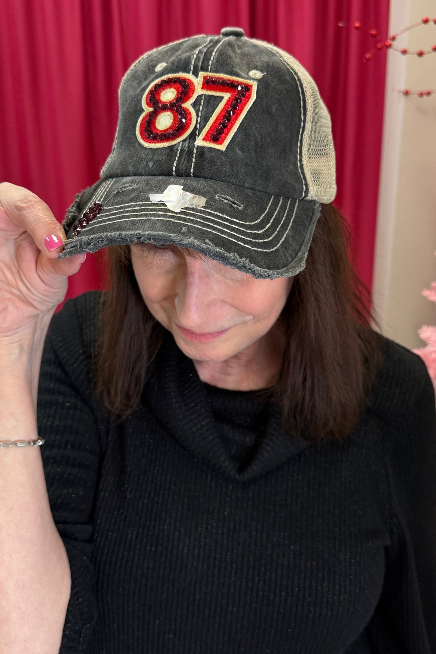 Rhinestone Kelce Hat GIFT/OTHER HEAD HUNTERS 