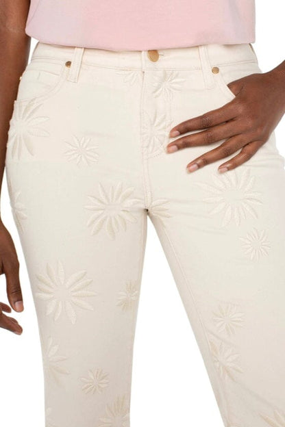 Hannah Crop Flare With Fray Hem BOTTOMS LIVERPOOL 