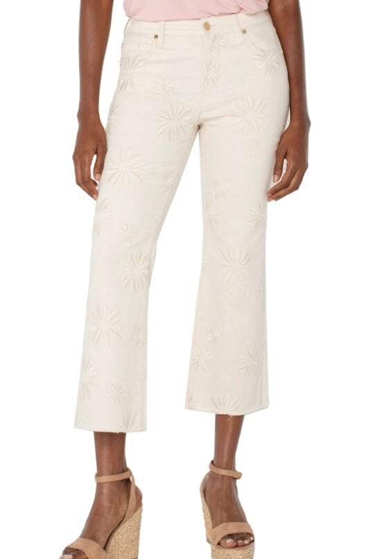 Hannah Crop Flare With Fray Hem BOTTOMS LIVERPOOL 