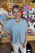 Striped Collared Split Neck Blouse JRTOP CASUAL TOP BLUPEPPER BLU S 
