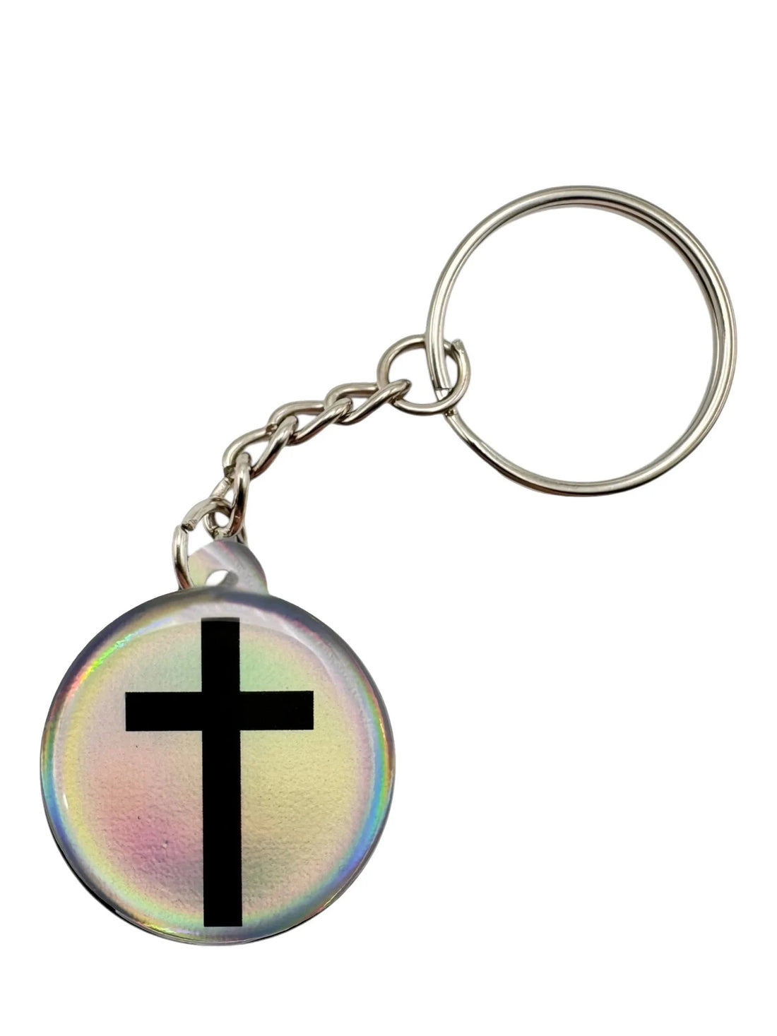 Crystal Cross Tap to Pray Keychain GIFT/OTHER VERSIBLE 
