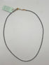 17" Chocker Silver Faceted Hematite 2mm Beaded Necklace JEWELRY ENEWTON 