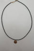 15" Chocker Faceted Hematite 2mm Inspire Charm Beaded Necklace JEWELRY ENEWTON 