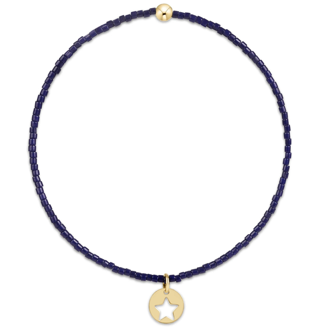 Enewton Hope Classic Bracelet-Navy-Star Small Gold Disc JEWELRY ENEWTON 