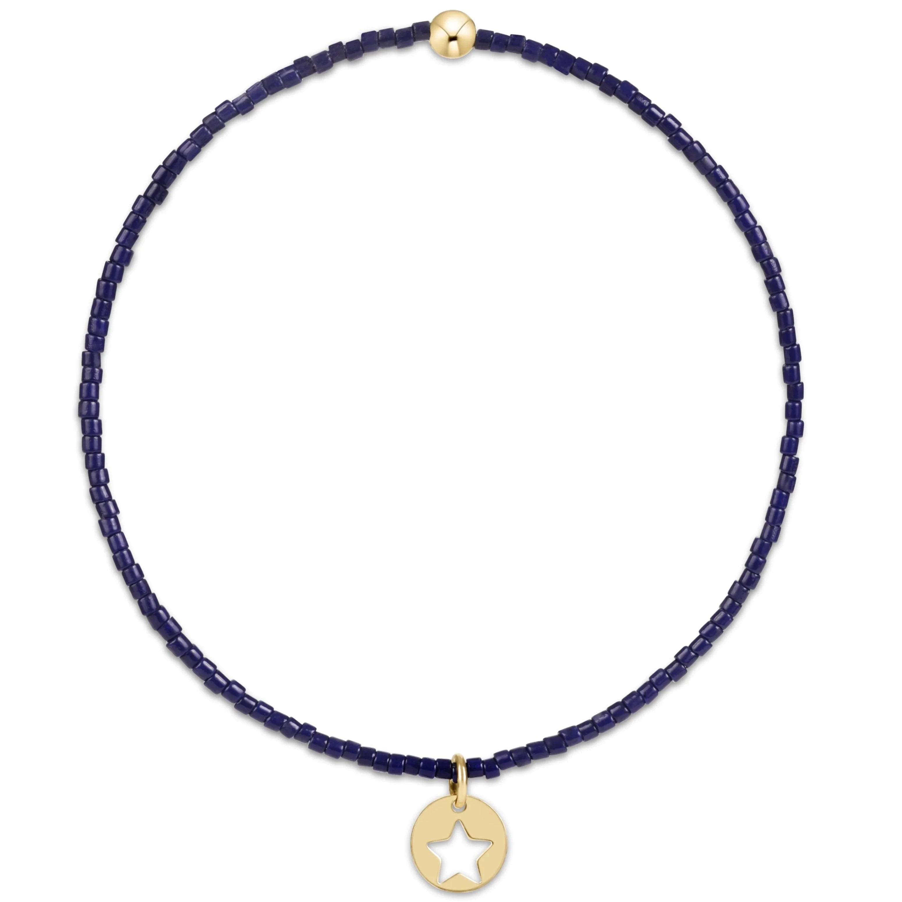 Enewton Hope Classic Bracelet-Navy-Star Small Gold Disc JEWELRY ENEWTON 
