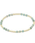 Gemstone Gold Joy Pattern 3mm Bead Bracelet-Amazonite JEWELRY ENEWTON 