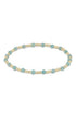 Gemstone Gold Sincerity Pattern 3mm Bead Bracelet-Amazonite JEWELRY ENEWTON 