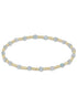 Gemstone Gold Sincerity Pattern 3mm Bead Bracelet-Aqua JEWELRY ENEWTON 