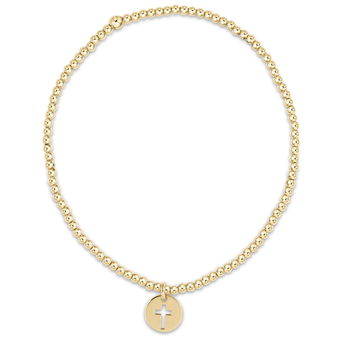Enewton Classic Gold 2mm Bracelet - Blessed Small Gold Disc JEWELRY ENEWTON 