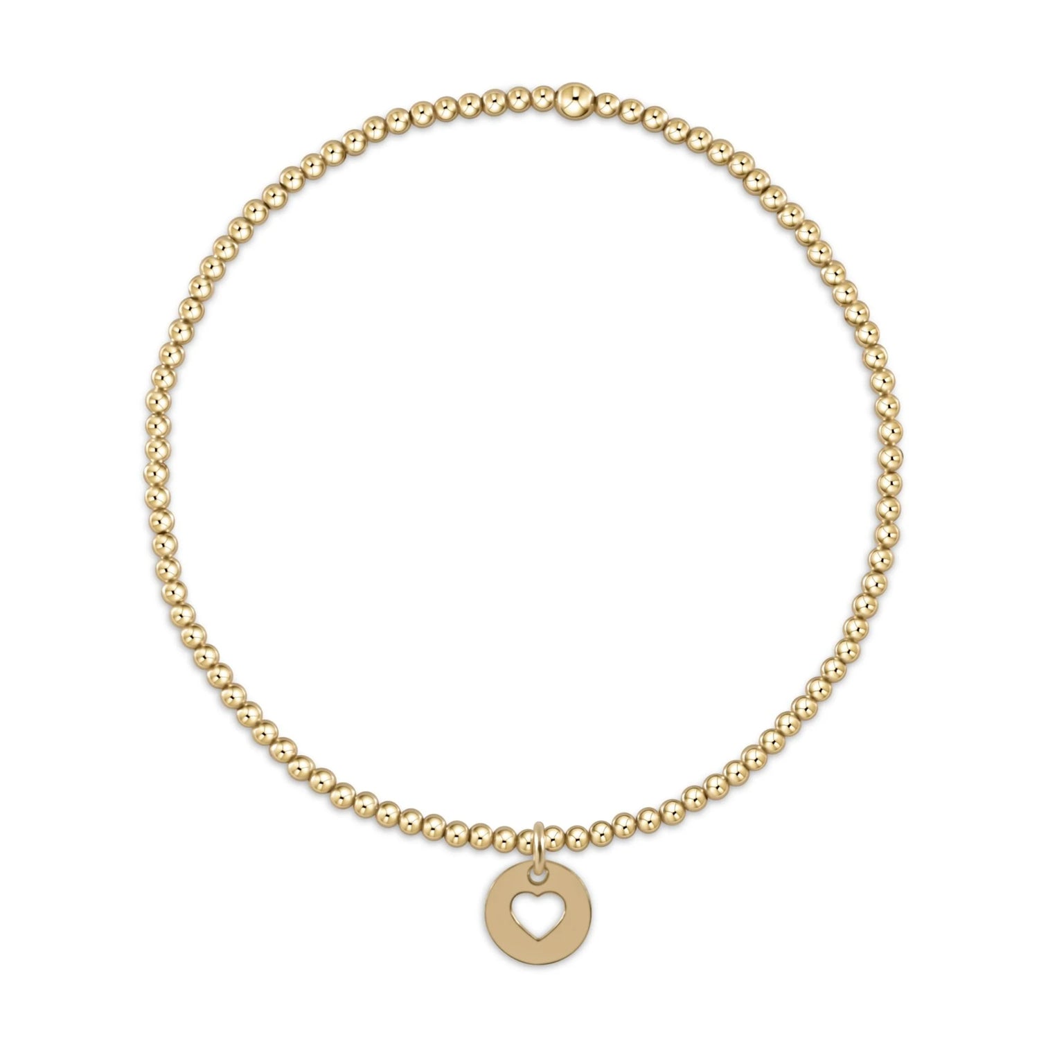 Enewton Classic Gold 2mm Bracelet - Love Small Gold Disc