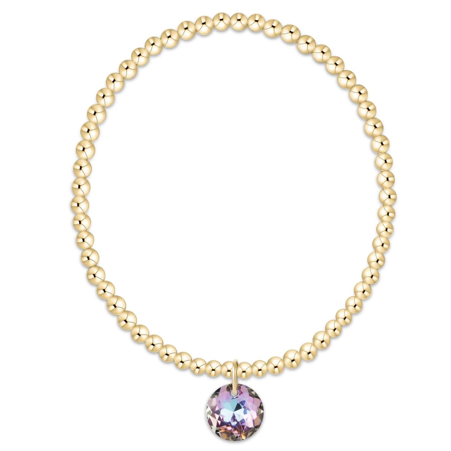 Enewton Classic Gold 3mm Bracelet Reflection Charm-6