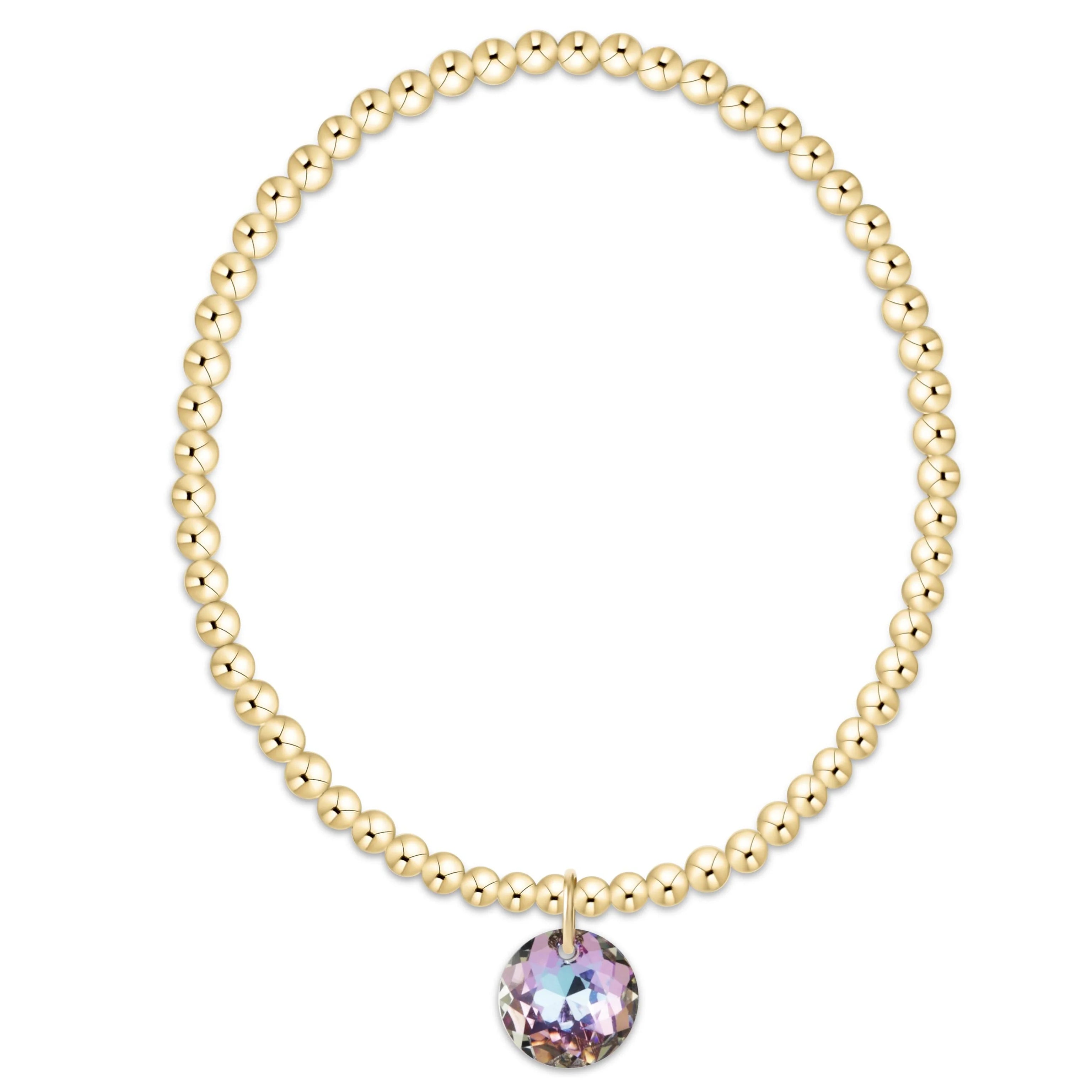 Enewton Classic Gold 3mm Bracelet Reflection Charm-6