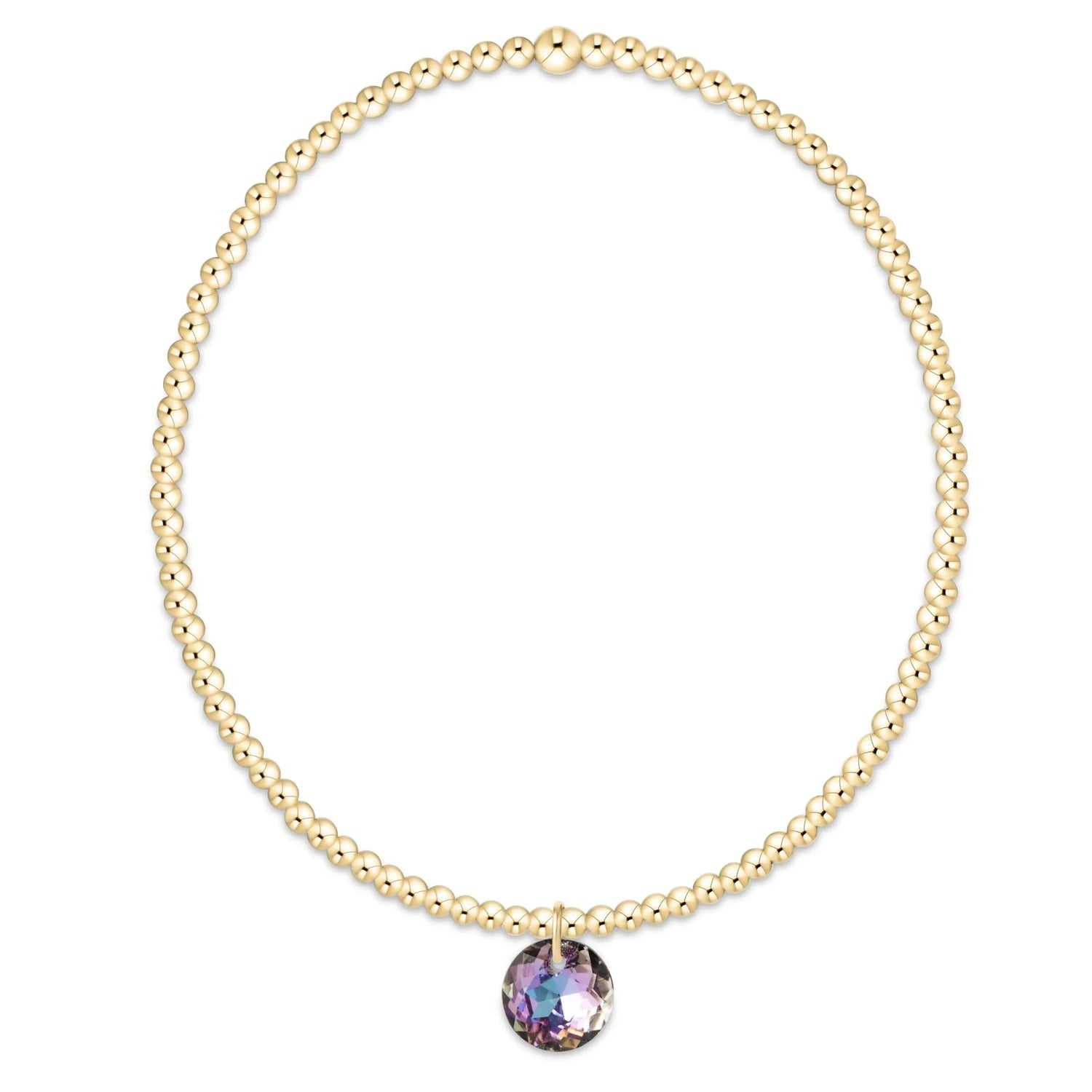 Enewton Classic Gold 2mm Bracelet Reflection Small Charm-6 JEWELRY ENEWTON 