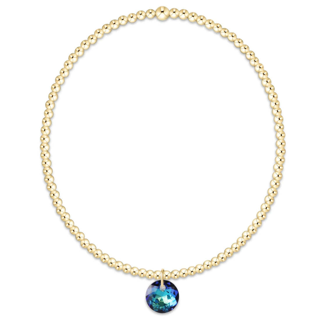 Enewton Classic Gold 2mm Bracelet Reflection Small Charm - 12 JEWELRY ENEWTON 