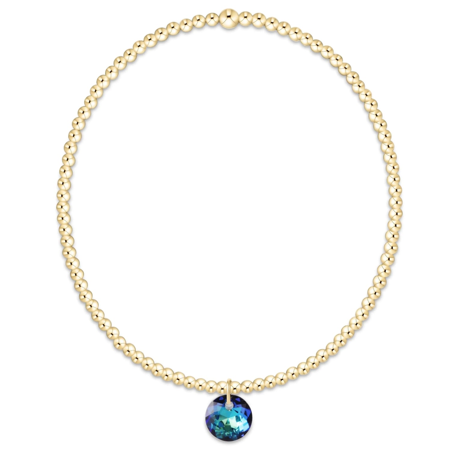 Enewton Classic Gold 2mm Bracelet Reflection Small Charm - 12 JEWELRY ENEWTON 