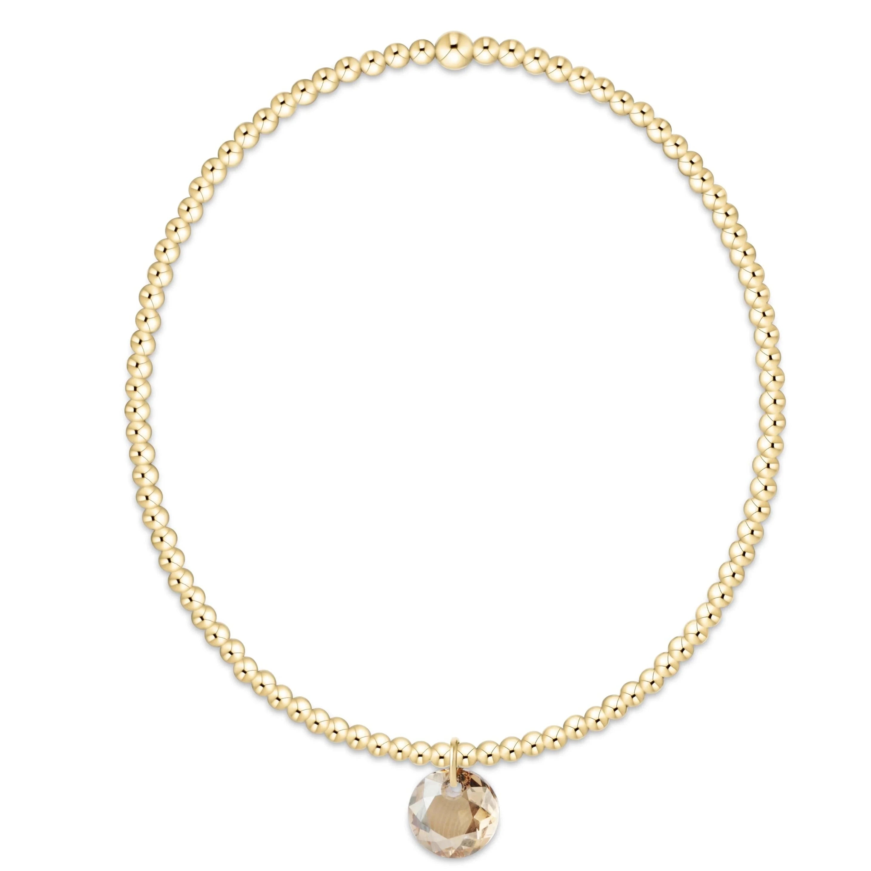 Enewton Classic Gold 2mm Bracelet Reflection Small Charm-11 JEWELRY:~~Unassigned~~ ENEWTON 