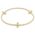 Enewton Beaded 3mm Gold Signature Cross 2mm Gold Bracelet JEWELRY:~~Unassigned~~ ENEWTON 