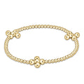 Enewton Beaded 4mm Gold Signature Cross 2.5mm Gold Bracelet JEWELRY:~~Unassigned~~ ENEWTON 