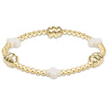 Enewton Signature Cross Off-White & Admire Gold 3mm Gold Bracelet JEWELRY:~~Unassigned~~ ENEWTON 