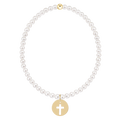 Enewton Classic Pearl 3mm Bracelet - Blessed Gold Disc JEWELRY:~~Unassigned~~ ENEWTON 