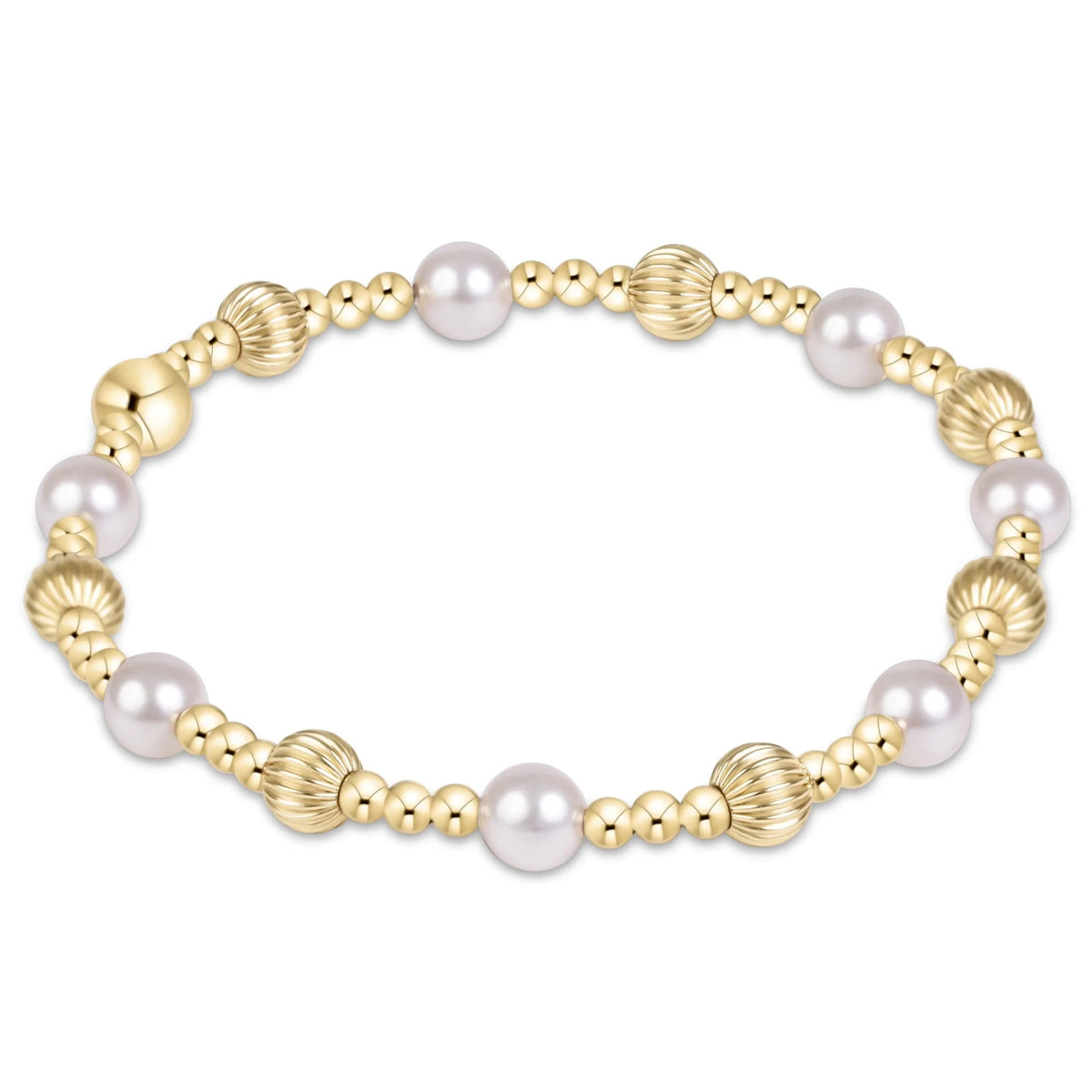 Enewton Dignity Sincerity Gold 5mm Bracelet - Pearl JEWELRY:~~Unassigned~~ ENEWTON 