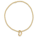 Enewton Classic Gold 2.5mm Bracelet - Love Gold Charm JEWELRY:~~Unassigned~~ ENEWTON 