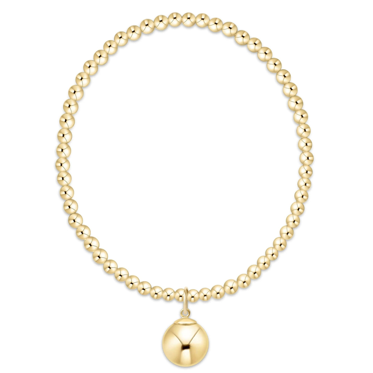 Enewton Classic Gold 3mm Bracelet - Classic Gold 10mm Charm JEWELRY:~~Unassigned~~ ENEWTON 