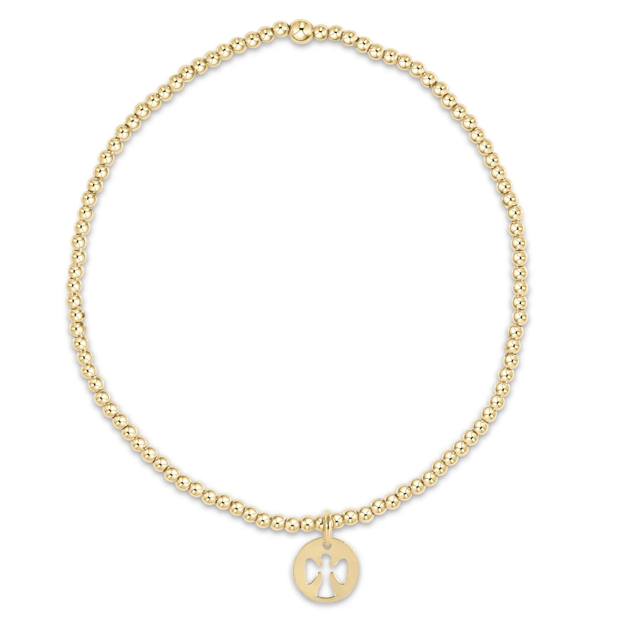 Enewton Classic Gold 2mm Bracelet - Guardian Angel Small Gold Disc JEWELRY:~~Unassigned~~ ENEWTON 