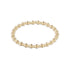 Dignity Grateful Pattern 5mm Bead Bracelet - Gold JEWELRY ENEWTON 