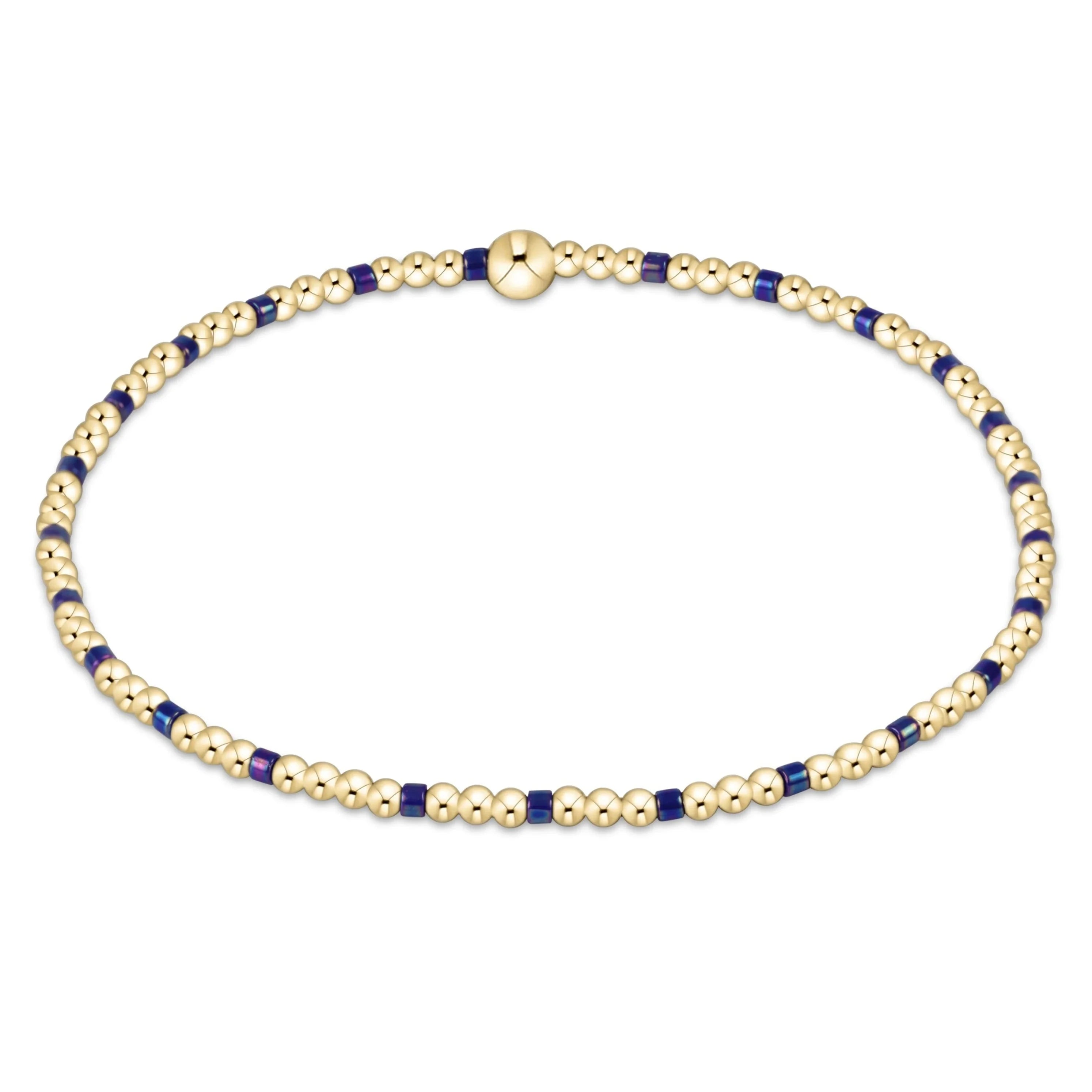 Enewton e girl Hope Sincerity Pattern 2mm Bead Bracelet-Blue Metallic GIFT/OTHER ENEWTON 