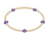 Enewton E Girl Signature Cross Small Gold Pattern 2mm Bead Bracelet- Purple GIFT/OTHER ENEWTON 