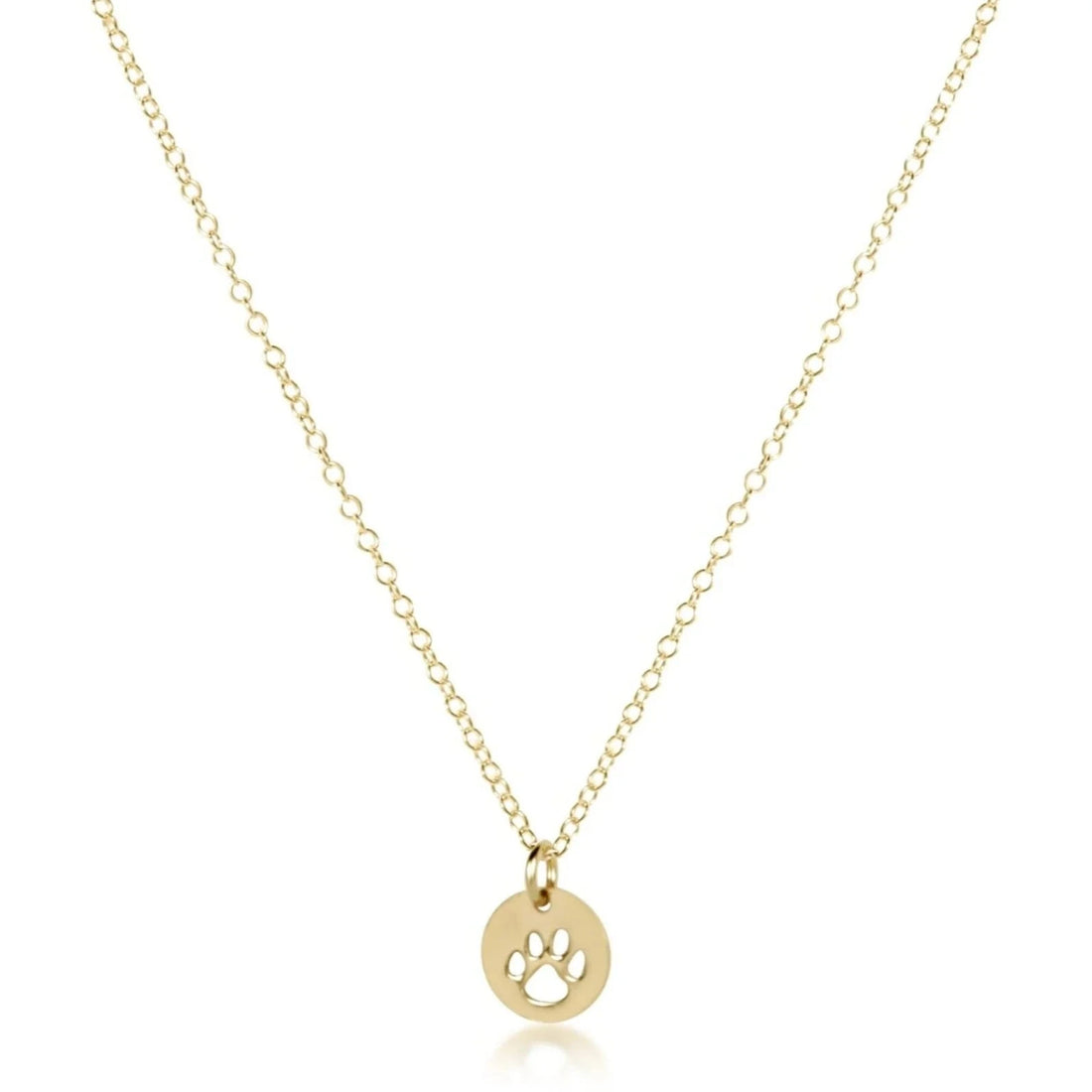 Enewton e girl 14&quot; Necklace Gold-Paw Print Small Gold Disc GIFT/OTHER ENEWTON 