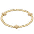 Enewton Extended Signature Cross Gold Pattern 3mm Bead Bracelet-Gold JEWELRY ENEWTON 