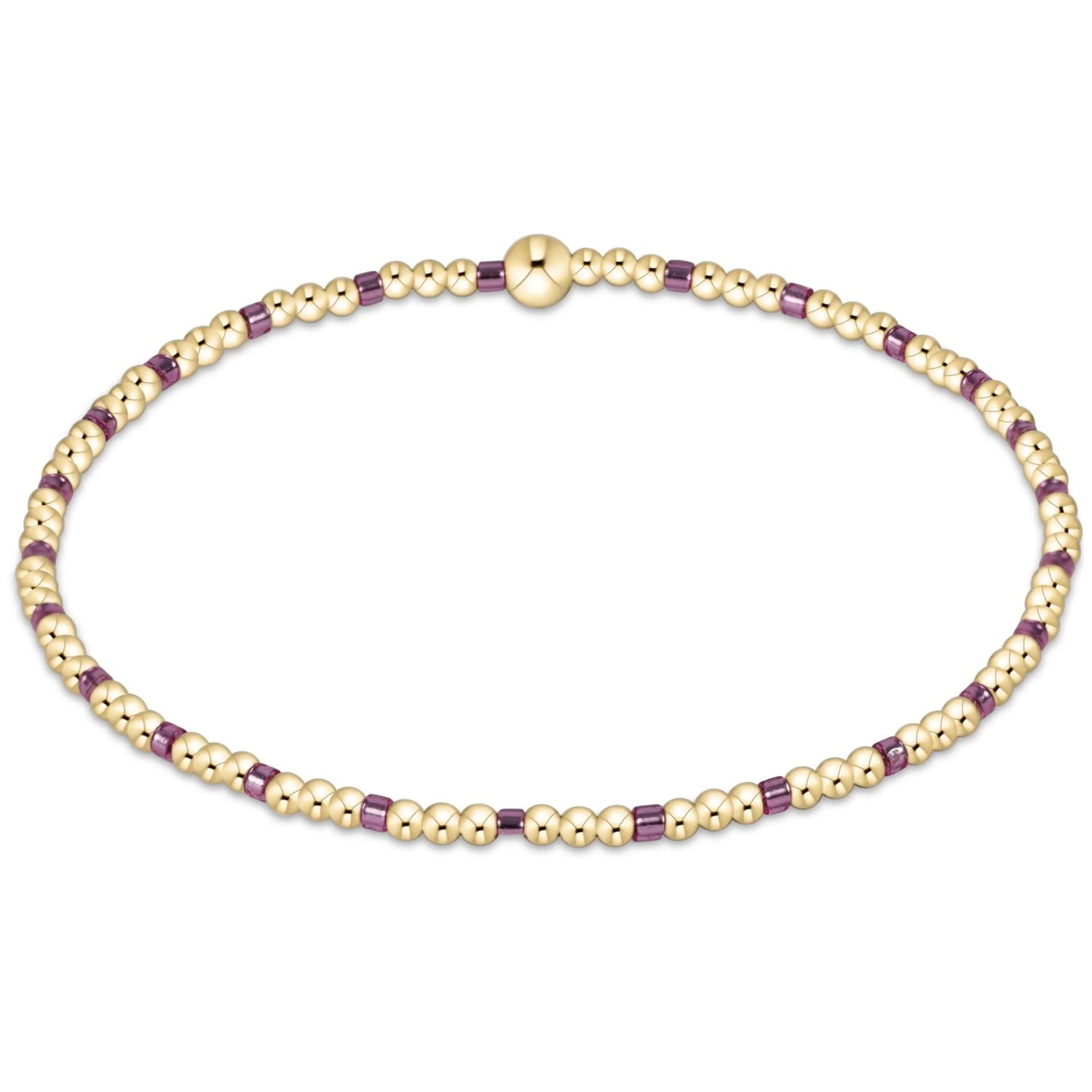 Enewton Hope Sincerity Pattern 2mm Bead Bracelet- Pink Metallic JEWELRY ENEWTON 