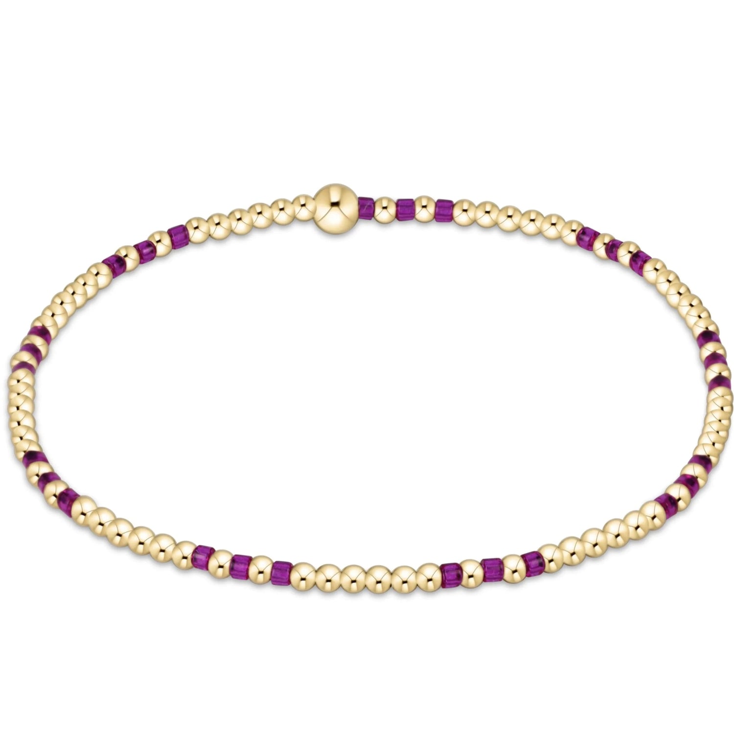 Enewton Hope Joy Pattern 2mm Bead Bracelet- Fuchsia JEWELRY ENEWTON 