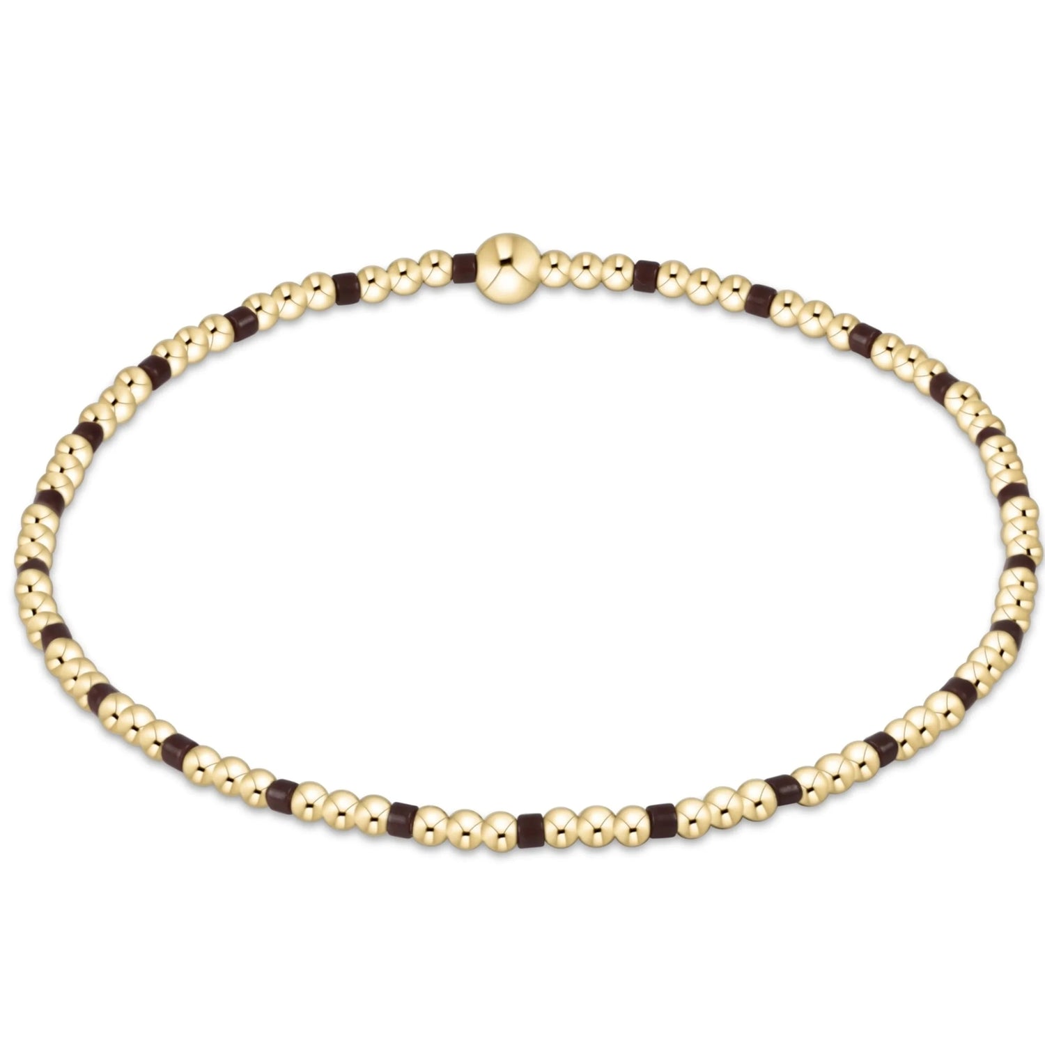 Enewton Hope Sincerity Pattern 2mm Bead Bracelet- Chocolate JEWELRY ENEWTON 