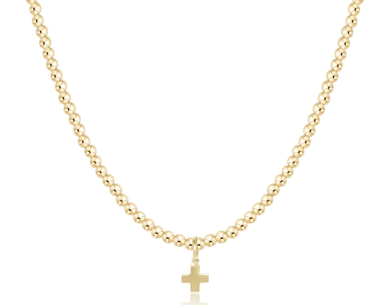 Enewton 15" Choker Classic 3mm Bead Signature Cross JEWELRY ENEWTON 