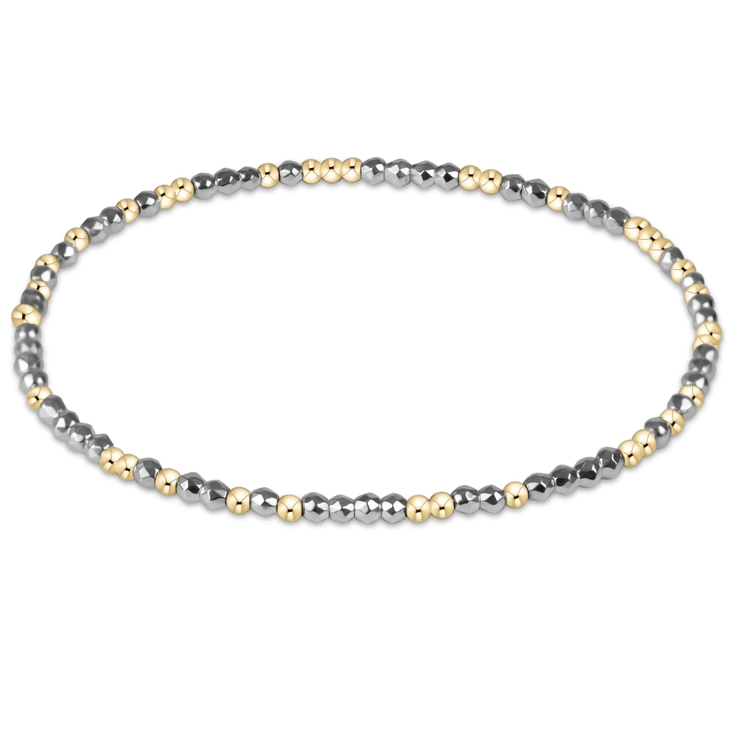 Enewton Hope Unwritten Bright Silver Faceted Hematite 2mm Bead Bracelet JEWELRY ENEWTON 