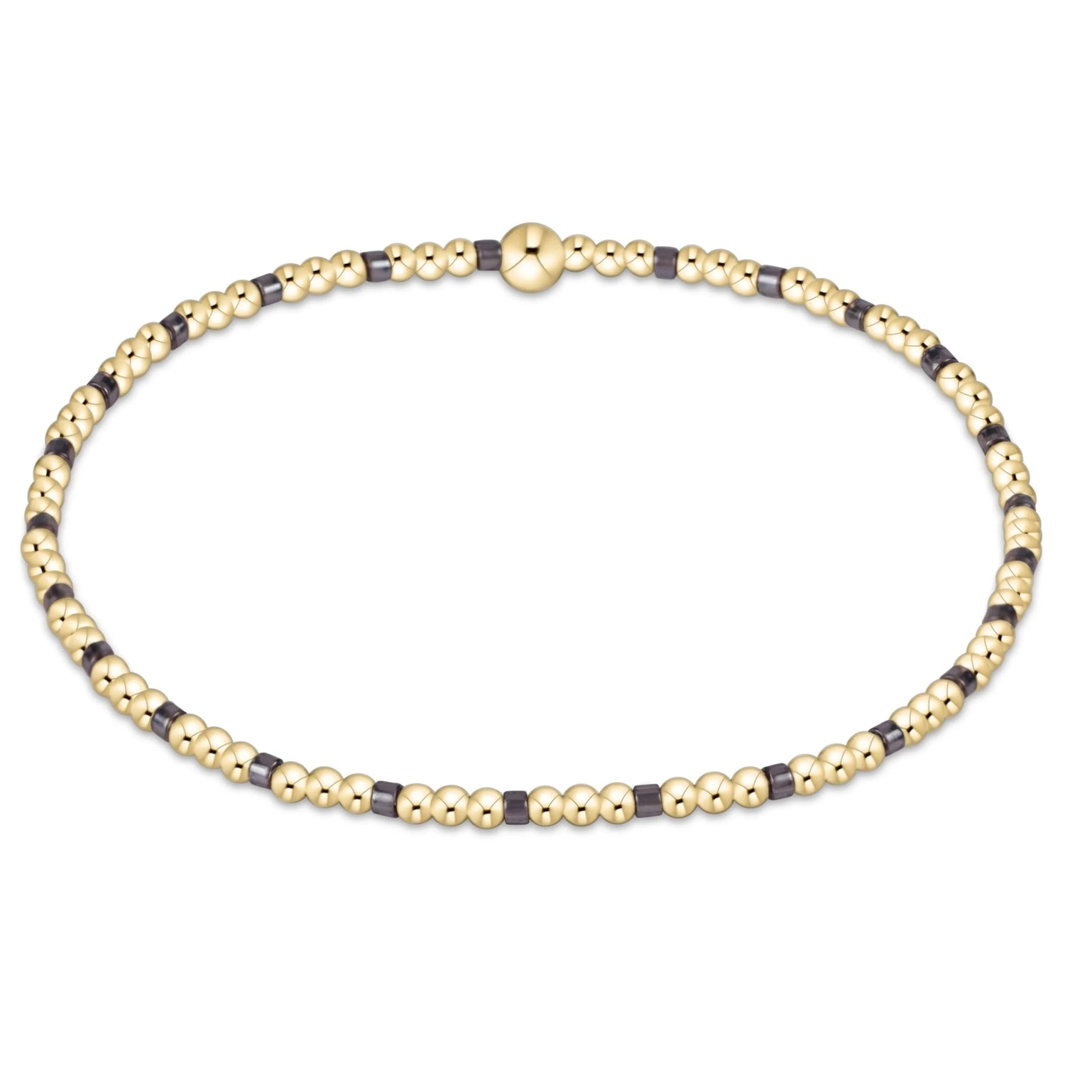 Enewton Hope Sincerity Pattern 2mm Bead Bracelet- Taupe with a Twist JEWELRY ENEWTON 