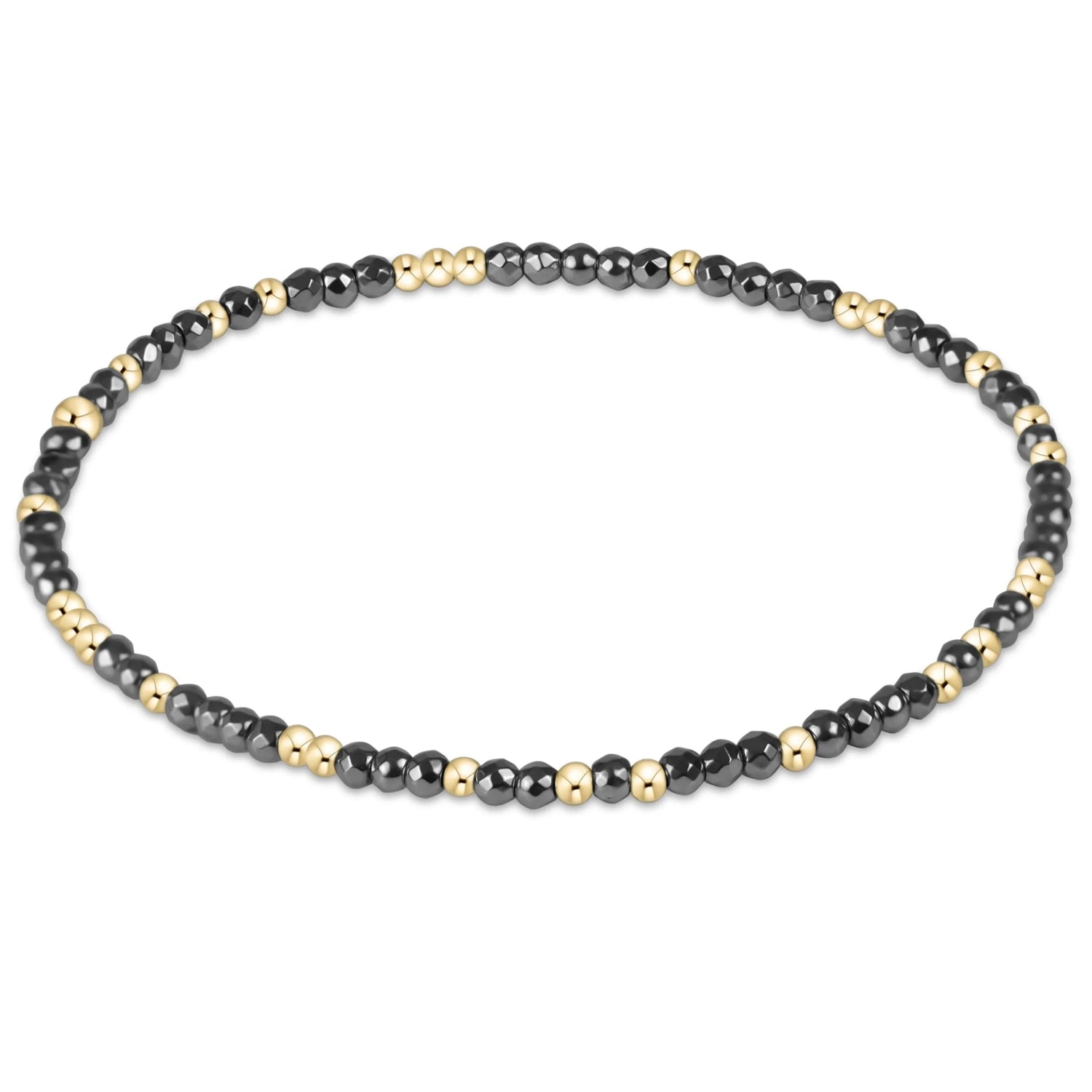 Enewton Hope Unwritten Silver Faceted Hematite 2mm Bead Bracelet JEWELRY ENEWTON 