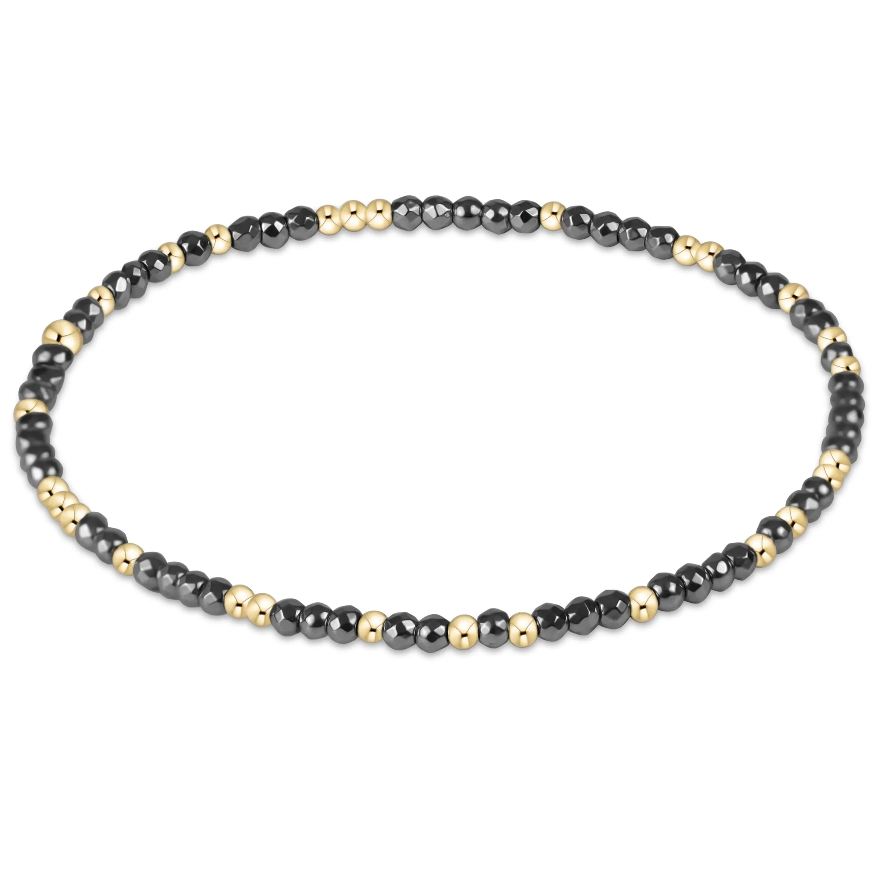 Enewton Hope Unwritten Silver Faceted Hematite 2mm Bead Bracelet JEWELRY ENEWTON 