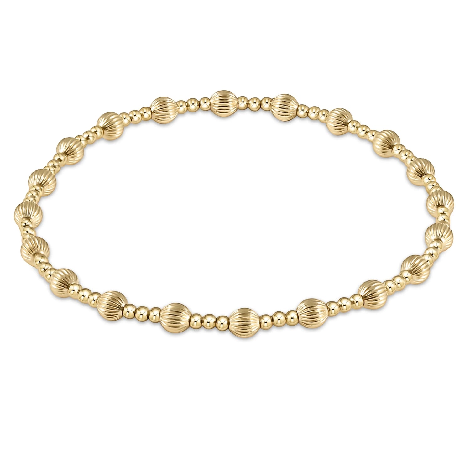 Enewton Extended Dignity Sincerity Pattern 4mm Bead Bracelet-Gold JEWELRY ENEWTON 